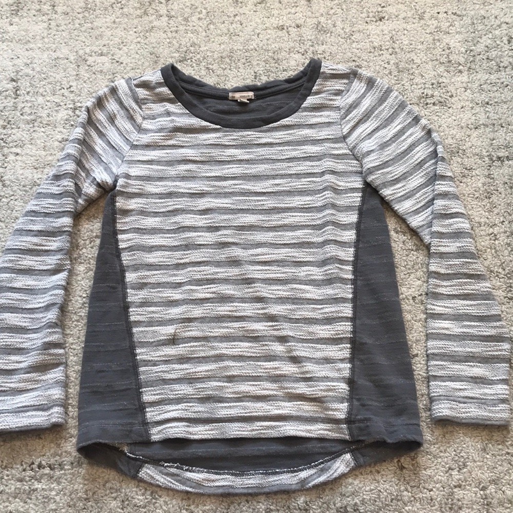 Grey Striped Gap Sweater